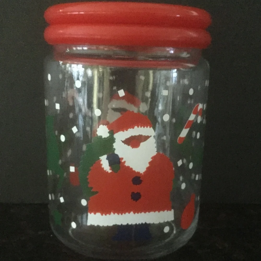 Santa & Reindeer Christmas Candy/Treats Jar/Snow/Trees & More/NEW!